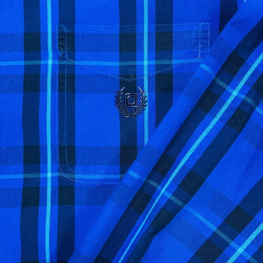 Chaps XXL Plaid Long Sleeve Shirt Stretch Lightweight Office Work - Picture 2 of 5